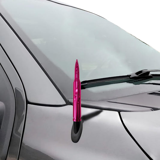 VIGOLU F150 F250 F350 1500 7.8 Inches) Bullet Antenna Replacement for Ford Jeep Wrangler Toyota Tundra Dodge Ram (Rose