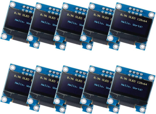 UMLIFE 10PCS 0.96" 12864 128x64 SSD1306 I2C (10PCS, OLED Module OLED Display Driver IIC Serial Self-Luminous Display