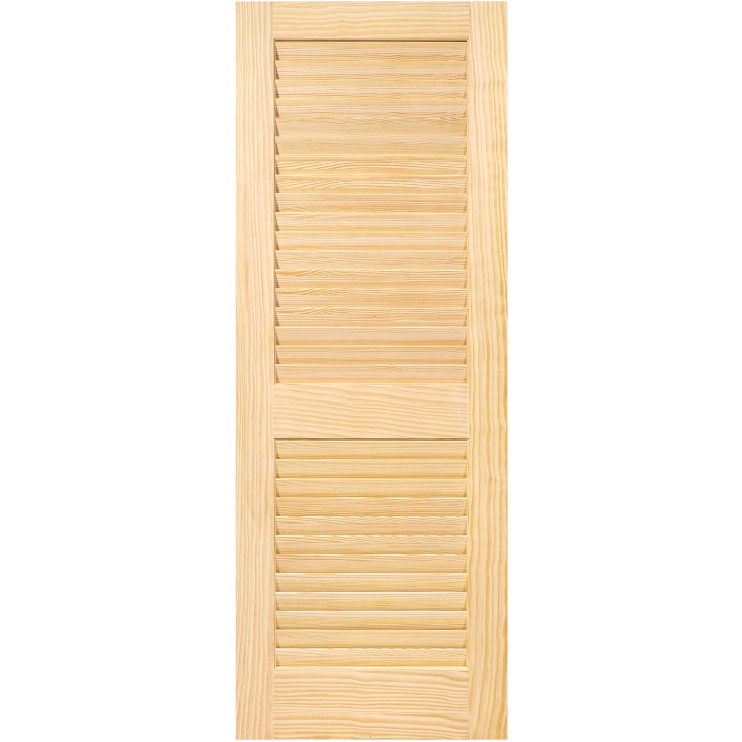 Kimberly Bay Plantation Louvered Unfinished Solid Core Pine Interior Slab (80x18)