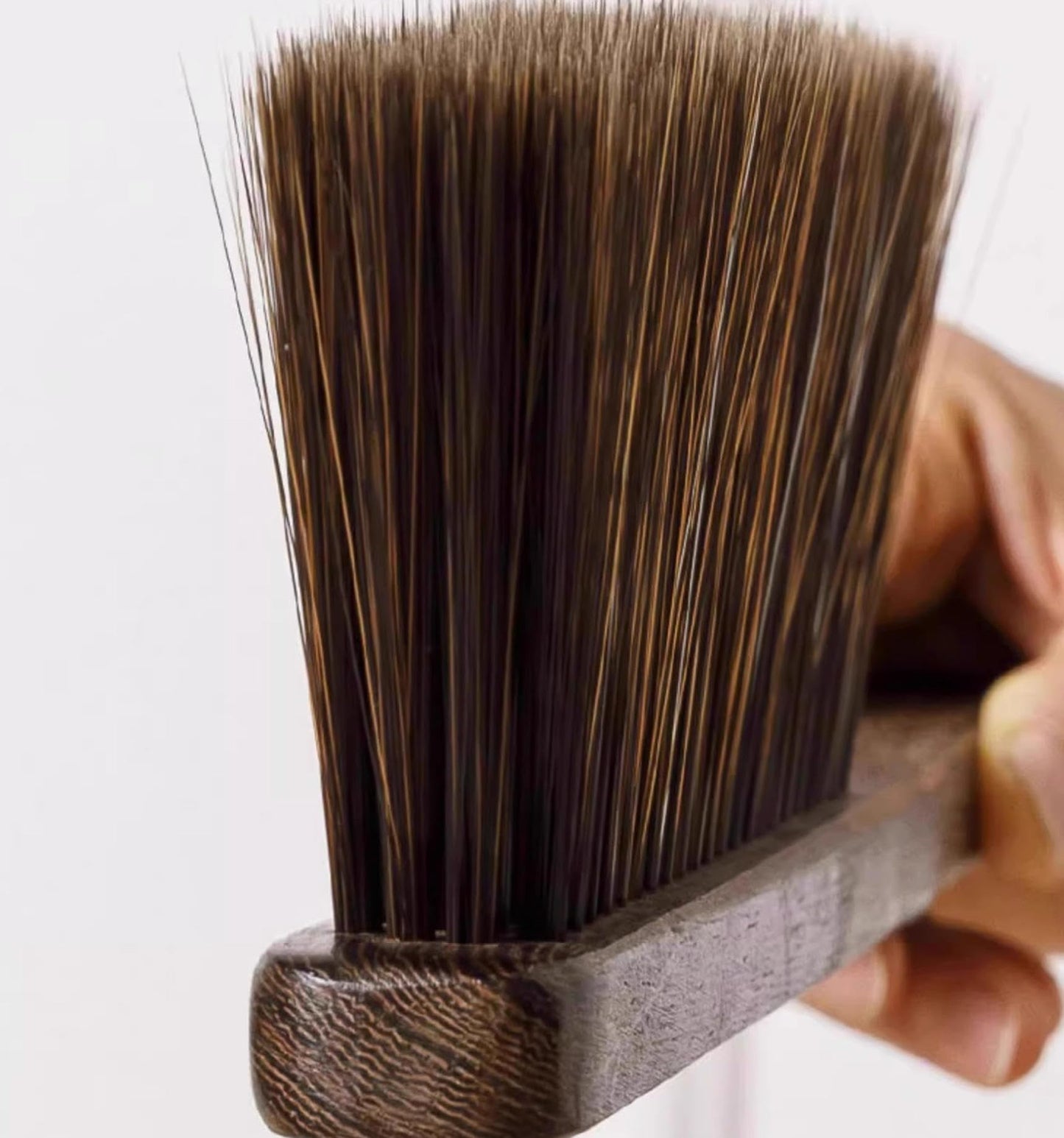Wooden Hand Broom Brush Whisk Soft Bristle Cleaning Brush for Indoor & Outdoor Use Car Porch Debris Halloween Dust Dirt Driveways Sidewalks