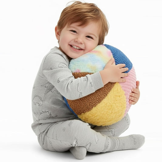 Special Supplies Vibrating Pillow Sensory Pressure Activated Calm for Kids and Adults, 14” Plush Minky Soft Cover with Textured Therapy Stimulation Bumps- 3 Vibration Modes, Music & Voice Recording