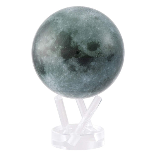 MOVA Globe - Moon Signature (6") | Rotating Lunar Globe Powered by Light | No Batteries Needed | Unique Desk Decor or Gift