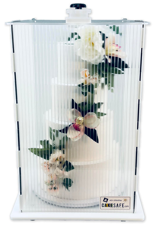 CAKESAFE Reusable Mini/Tall Cake Transporter, Clear Plastic Cake Carrier (14" W x 22" H)