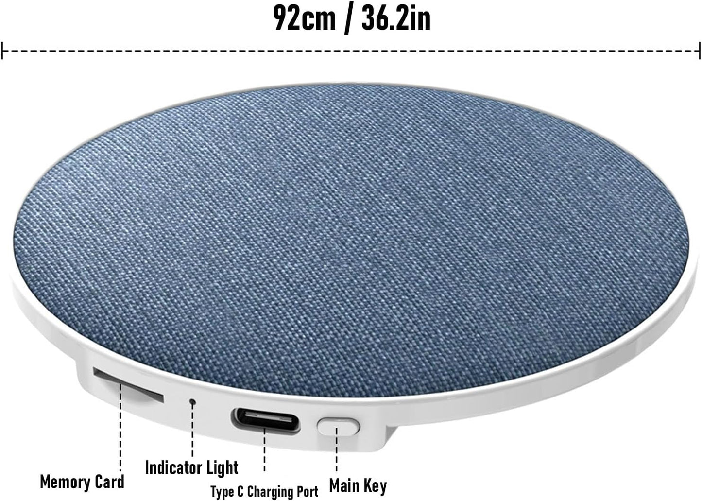 LICAEVEY 3 (Bluetooth5.4, 96 11mm 120 Pillow Speakers for Sleeping, Mode Small Memory Card, White Noise), x Ultra Thin