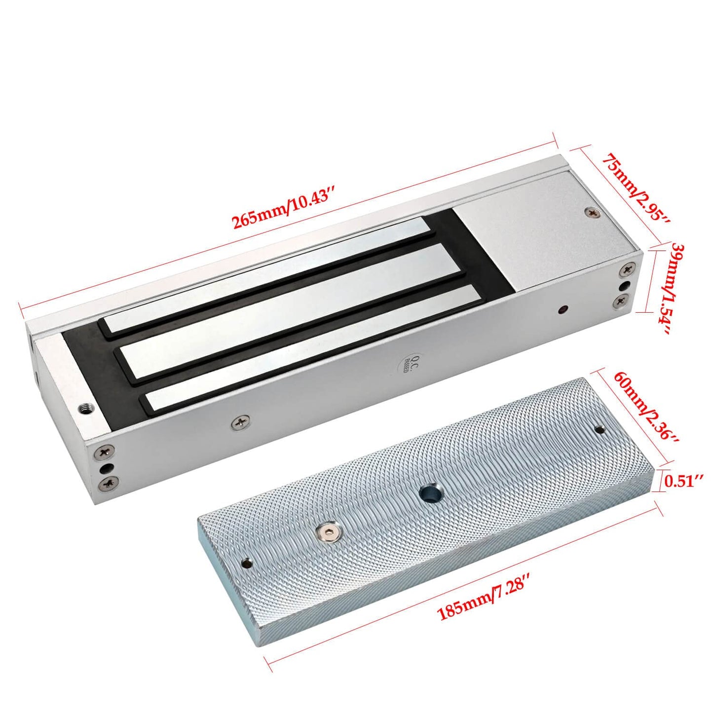 Door Access Control System Kit, IP68 Waterproof Keypad Door Access Device with 500KG/1200lbs Magnetic Lock, Fingerprint + Password + RFID 125KHz ID Card Reader, Metal Exit Button