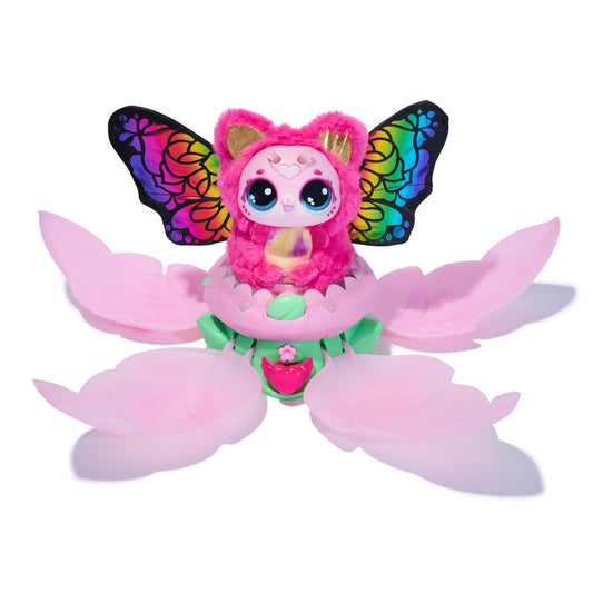 Hatchimals Bloomables Kittyfly Interactive Toy with Surprise, Double Transformation and Over 100 Sounds and Reactions, for Ages 4+