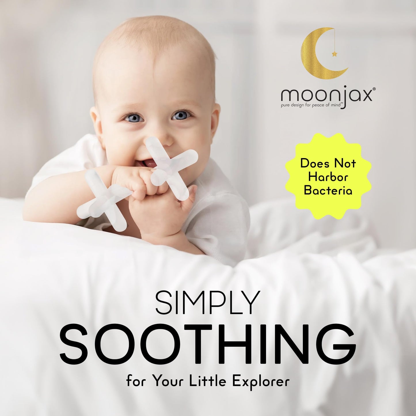 Silicone Baby Teething Toys - Baby teether for Infants, Toddlers, Newborns, CPSIA Certified, FDA Formulated Material