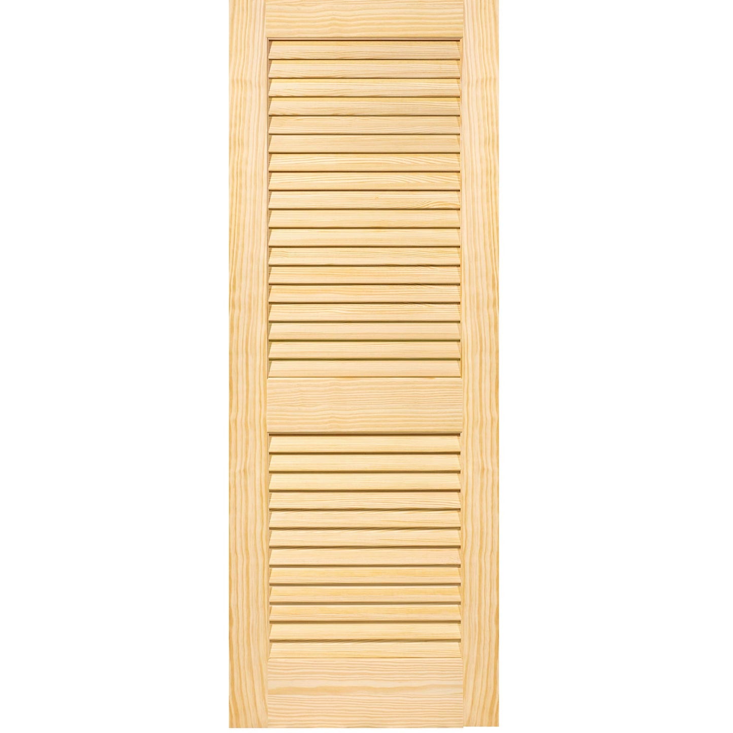 Kimberly Bay Plantation Louvered Unfinished Solid Core Pine Interior Slab (80x18)