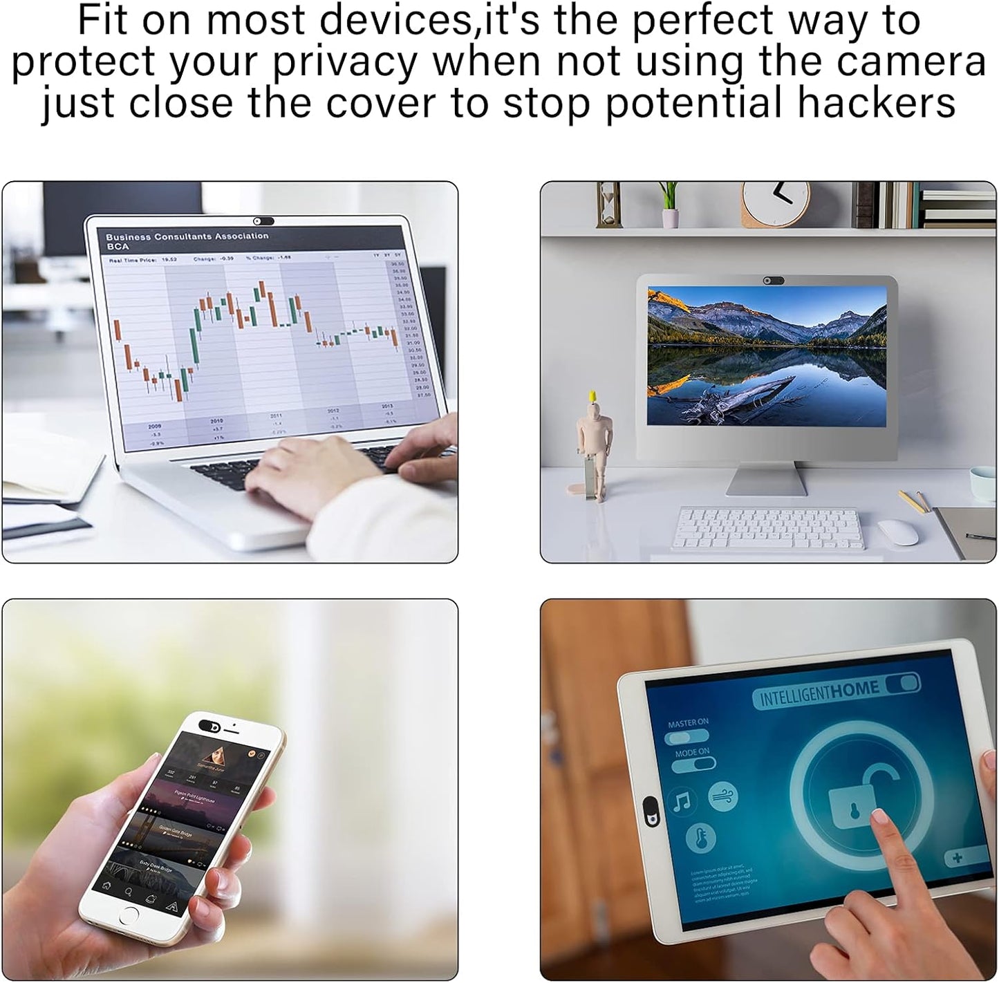 ZUCUCUC 11 Pack Webcam Cover, Laptop Camera Cover Slide, Phone Camera Cover, Ultra Thin Webcam Cover Slide Compatible