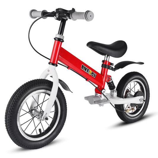 Balance Bike 3 in 1,The Dual Use of a Kids Balance Bike and Kids Bike,12 14 Inches for 2-6 Years Old,with Shock Absorbers, Fenders, Pedals, Auxiliary Wheels