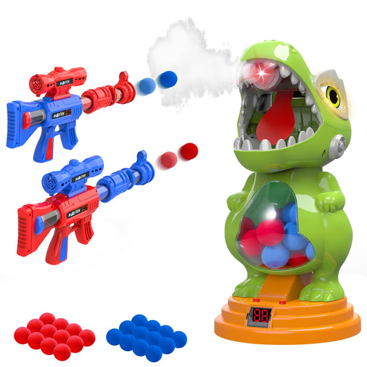 AuroTops Movable Dinosaur Shooting Toys for Kids Ages 5-8, for 6-8 Year Old Boys Girls Dinosaur Toys with Mist Spray,Roar & Light,Shooting Games for Kids Birthday Gifts Outdoor Indoor