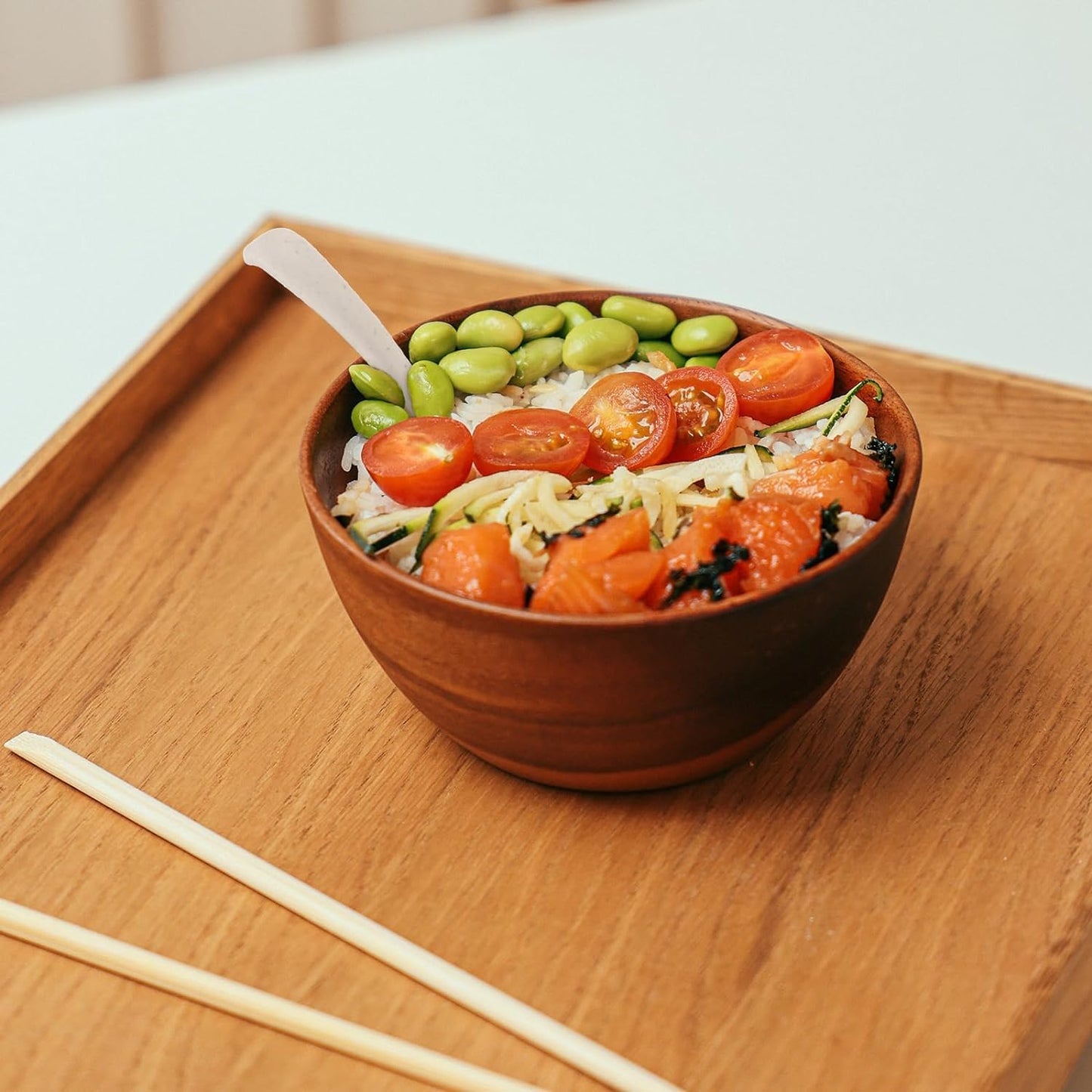 Hiceeden Set of 24 Reusable Plastic Asian Chinese Soup Spoons, Unbreakable Japanese Ramen Set, Long Dinner Spoons for Dumpling, Cereal, Dishwasher Safe, 6 Colors