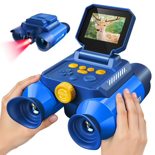 Acoath Binoculars for Kids with Night Vision Camera, Kids Telescope, 10X Optical Zoom, Magic Adventures Telescope Toys Gifts for Age 3, 4, 5, 6, 7, 8, 9, 10+ Years Old Boys Girls