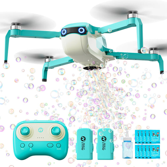 Holy Stone HS320 Bubble Drone for Kids and Beginners –Bubble Machine with Headless Mode, Auto Rotation, One‑Key Takeoff & Landing, Two Batteries, Great Gift Toy for Outdoor Play, Parties, Boys & Girls