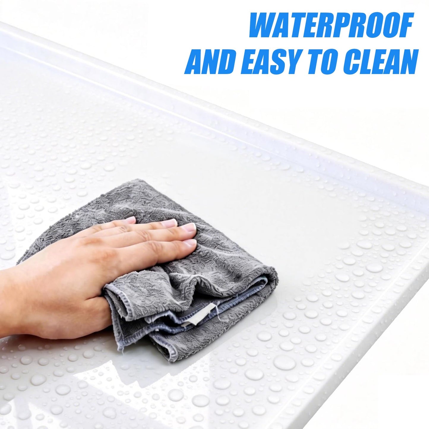 TTSZNB Washer Dryer Countertop, 54 in(L) x 27.5 in(W), Washer Dryer Top Cover, Laundry Countertop for Folding, Sorting and Ironing, Wear-Resistant and Easy to Clean (White)