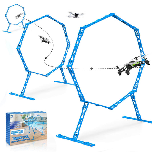 Dolanus 3-Pack Obstacle Hoops for FPV Racing Drones - Durable & Easy-Build - Ideal Drone Obstacle Course for Kids 6-12 & Adults, RC FPV Racing & Model Aircraft Games