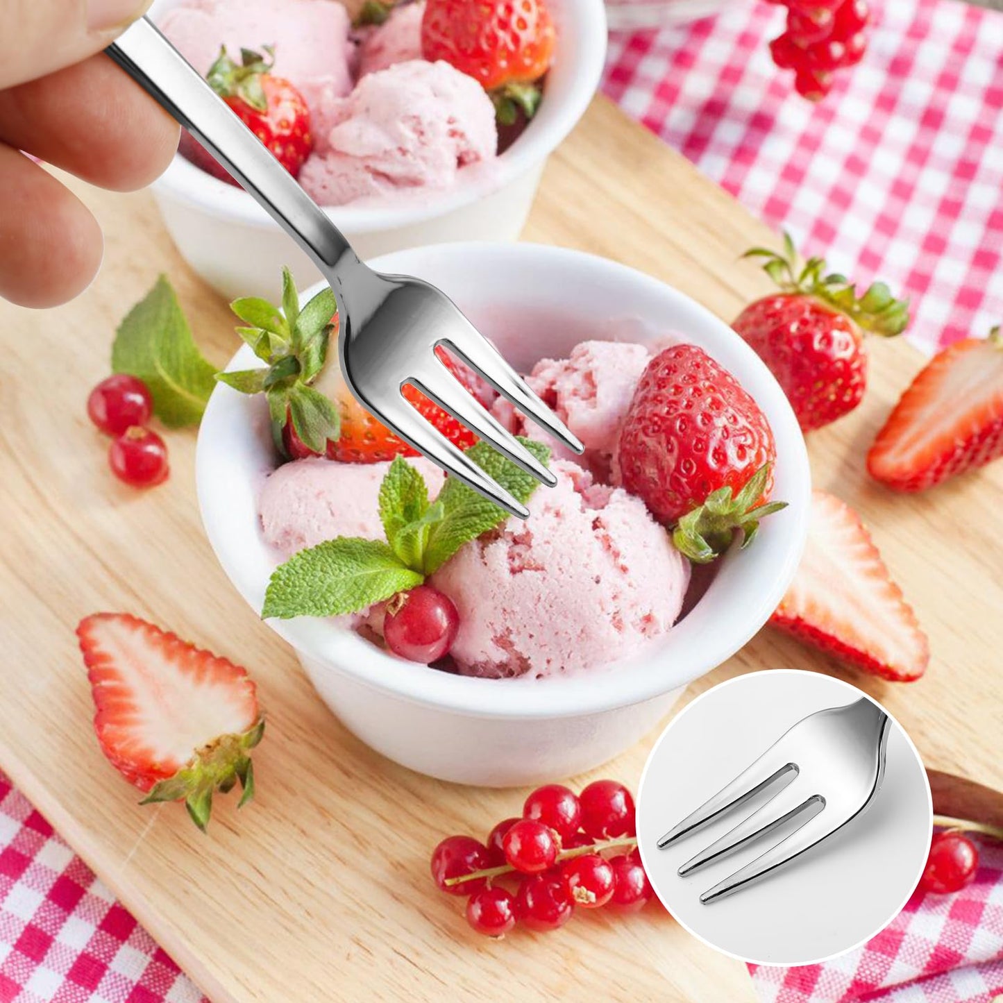 Loccmat 200 Pieces Mini Plastic Forks,Silver Plastic Mini Forks,4 inch Mini Dessert Forks,Mini Plastic Tasting Forks,Mini Appetizer Forks for Desserts,Cake,Fruit