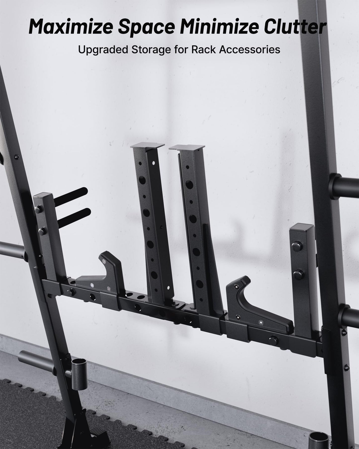 Mikolo M4 2.0 Ultra Smith Machine, Multi-Function Squat Rack with LAT-Pull Down System & Cable Crossover Machine, Training Equipment with Leg Hold-Down Attachment, Black