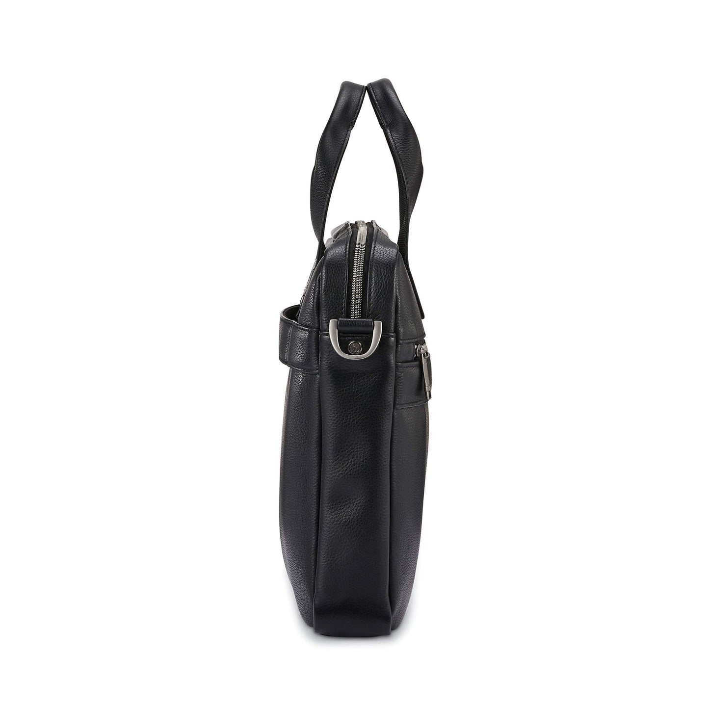 Samsonite Classic Leather Slim Brief, Black, One Size