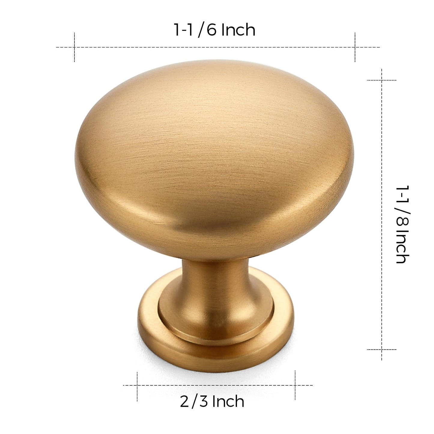 Ravinte 30 Pack Champagne Bronze Round Zinc Cabinet Knobs for Kitchen Bathroom Closet Dresser Cabinets