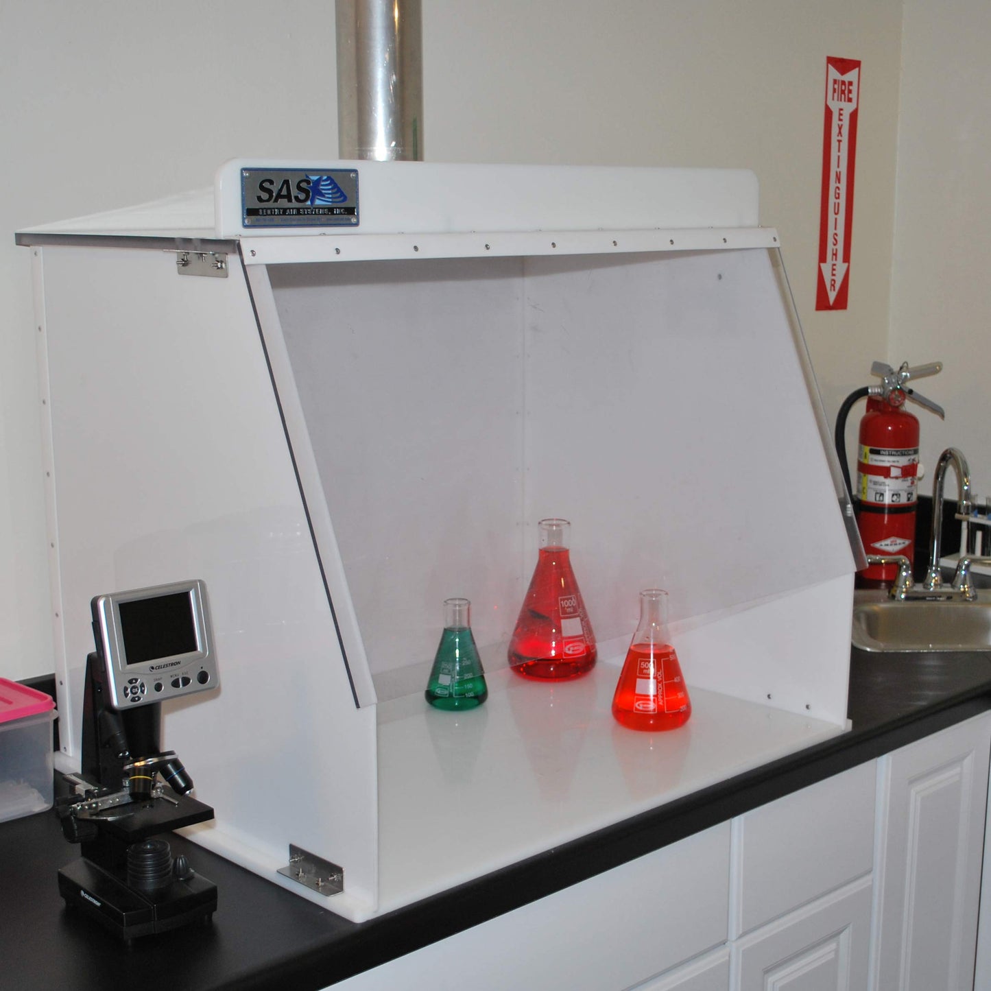 30” Wide Ducted Fume Hood, Exhaust Hood for Laboratory Fume Control, Chemical Fumes, Pharmaceutical Compounding, 3D Printing, and other Fumes/Odors
