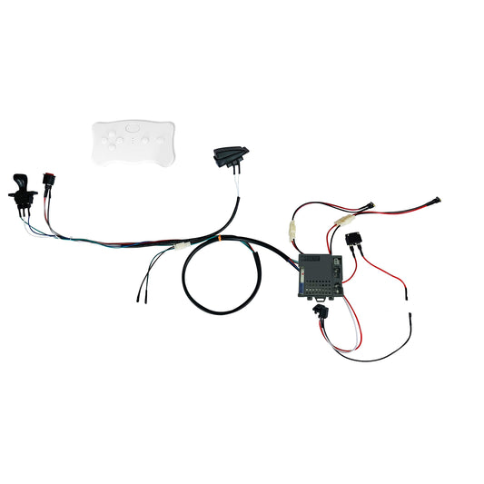 Kids Ride On Car 6 Volt DIY Modified Harness Complete Set of Remote Control Circuit Borad Wires Switch, Children Electric Ride On Toys Accessories