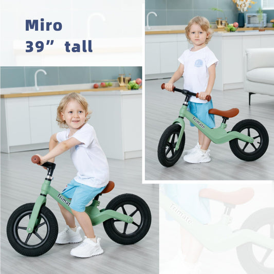 Trimate ToddlerPro Balance Bike for 3-5 Year Olds - Adjustable No Pedal Sport with 12" Inflated Tires - Perfect for Boys & Girls - Develops Balance & Coordination Skills