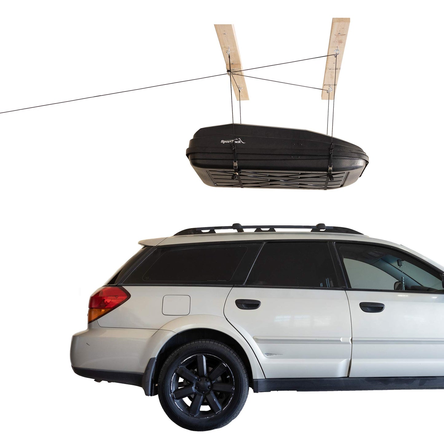 HARKEN Hoister Heavy Cargo Carrier Overhead Garage Storage 4-Point Hoist System for 145lb Carriers, Small Dinghys, Kayaks, Canoes, Heavy Storage (145lb max load,16ft.Ceiling), Model 7803.16