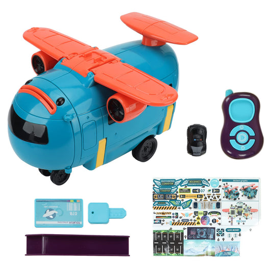 Cartoon Deformation Airplane 3 in 1 Electric Track Multifunctional Steering Wheel Driving Simulation Toys , Mist Spay Storage Transport Plane goods , Mist Spay Storage Transport Plane goods , Cartoo