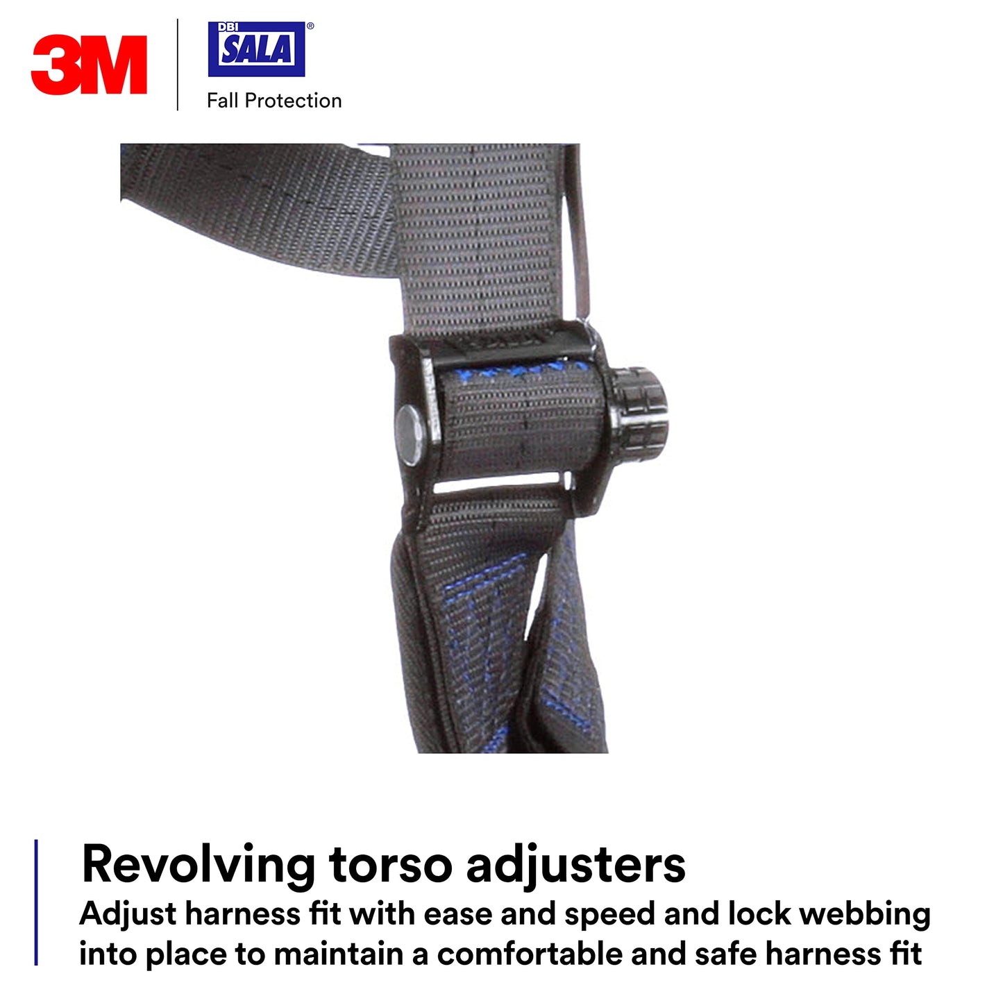 3M DBI-SALA Construction Weight Distribution Climbing/Positioning Safety Harness, Fall Protection, OSHA, ANSI, Back, Front and Hip D-Rings, Dorsal D-Ring, Auto-Lock Quick-Connect Leg Buckle, Small