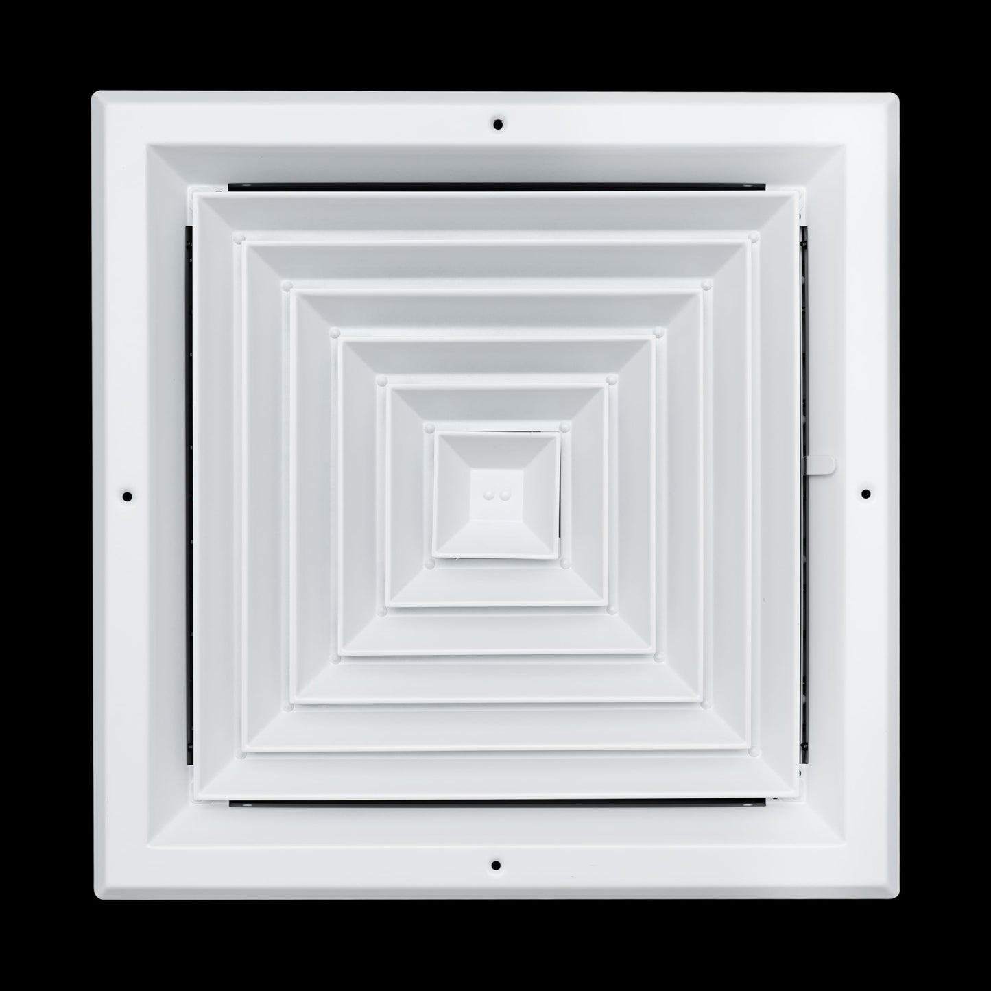 Fits 14x14 Duct Opening 4 Way Aluminum Square Ceiling Diffuser by Handua | Register Vent Cover Grille for Ceiling | Rust Proof | White | Outer Dimensions: 15.75" X 15.75"
