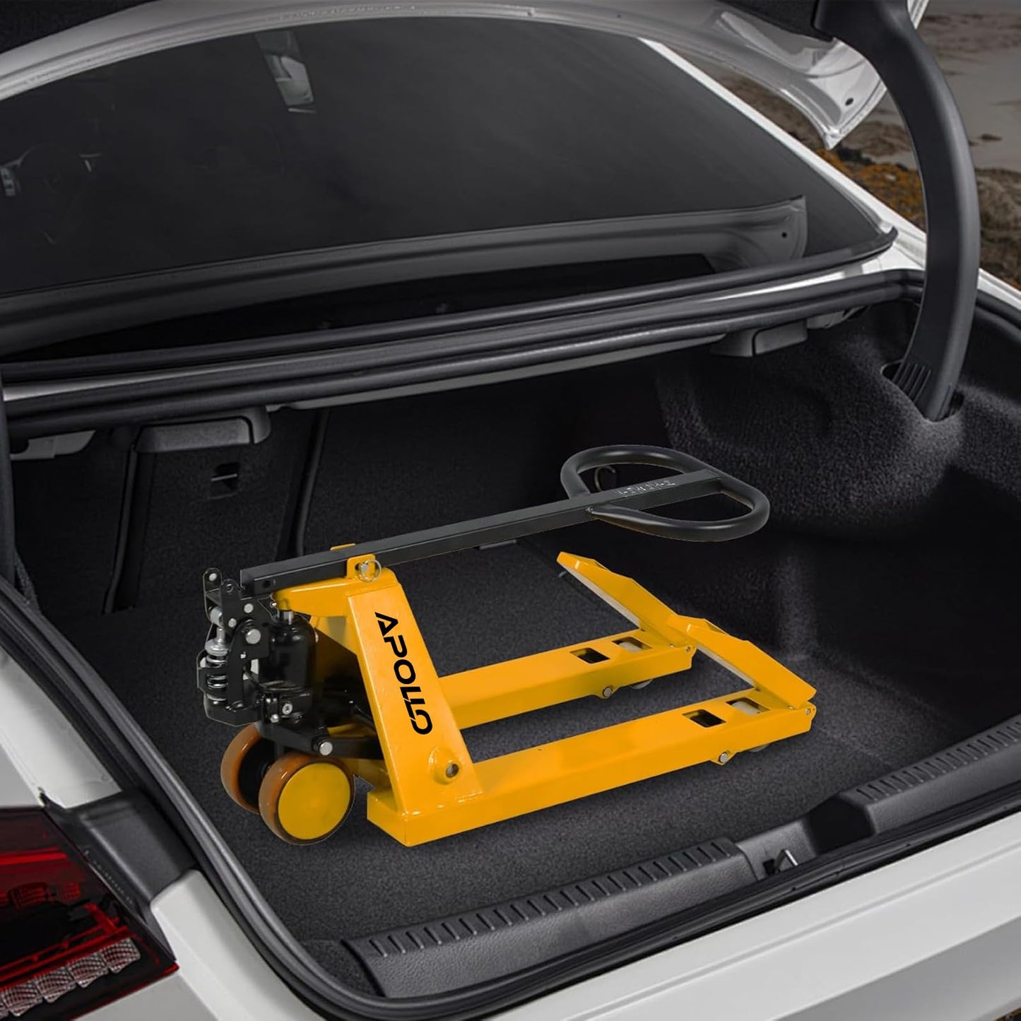 APOLLOLIFT Mini Pallet Jack Truck, Foldable Pallet Truck 2200 lbs Capacity 31.5" L x 15" W Narrow Forks, Manual Pallet Jack with Foldable Forks and Handle, Easy Storage