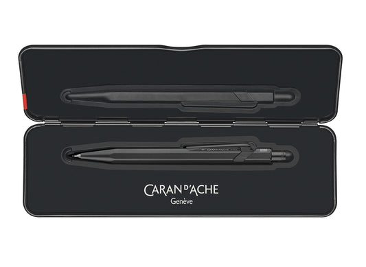 Caran d'Ache 844 Mechanical Pencil 0.7MM - Black Code in Slimpack Case