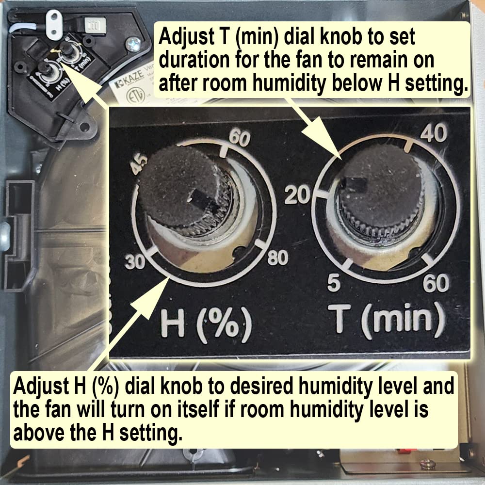 KAZE APPLIANCE SEP120L11H-EZ | 120 CFM | 0.3 Sone Ultra Quiet | Energy Star Certified | Humidity Sensing | Dimmable 4000K LED | EZ Install No Attic Access | Bathroom Ventilation Exhaust Fan
