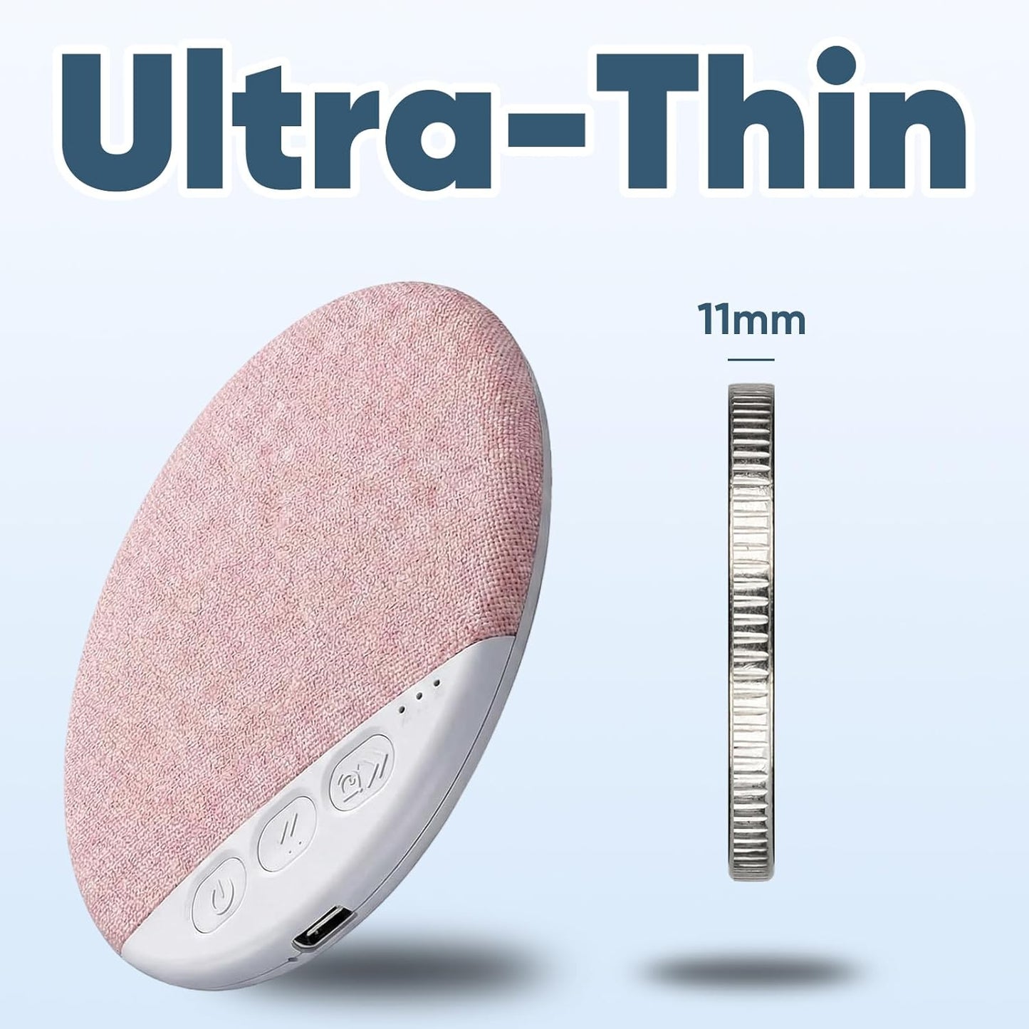 Generic Bluetooth Pillow Speaker for Sleeping, Ultra-Thin Bluetooth Sleep Aid Speaker, Mini Portable Under Pillow