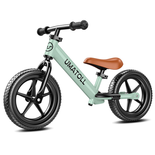 Umatoll Toddler Balance Bike for 2-5 Year Old, Adjustable Kids Toy Bicycle, Gift for Ages 2-3 Girls Boys (Green)