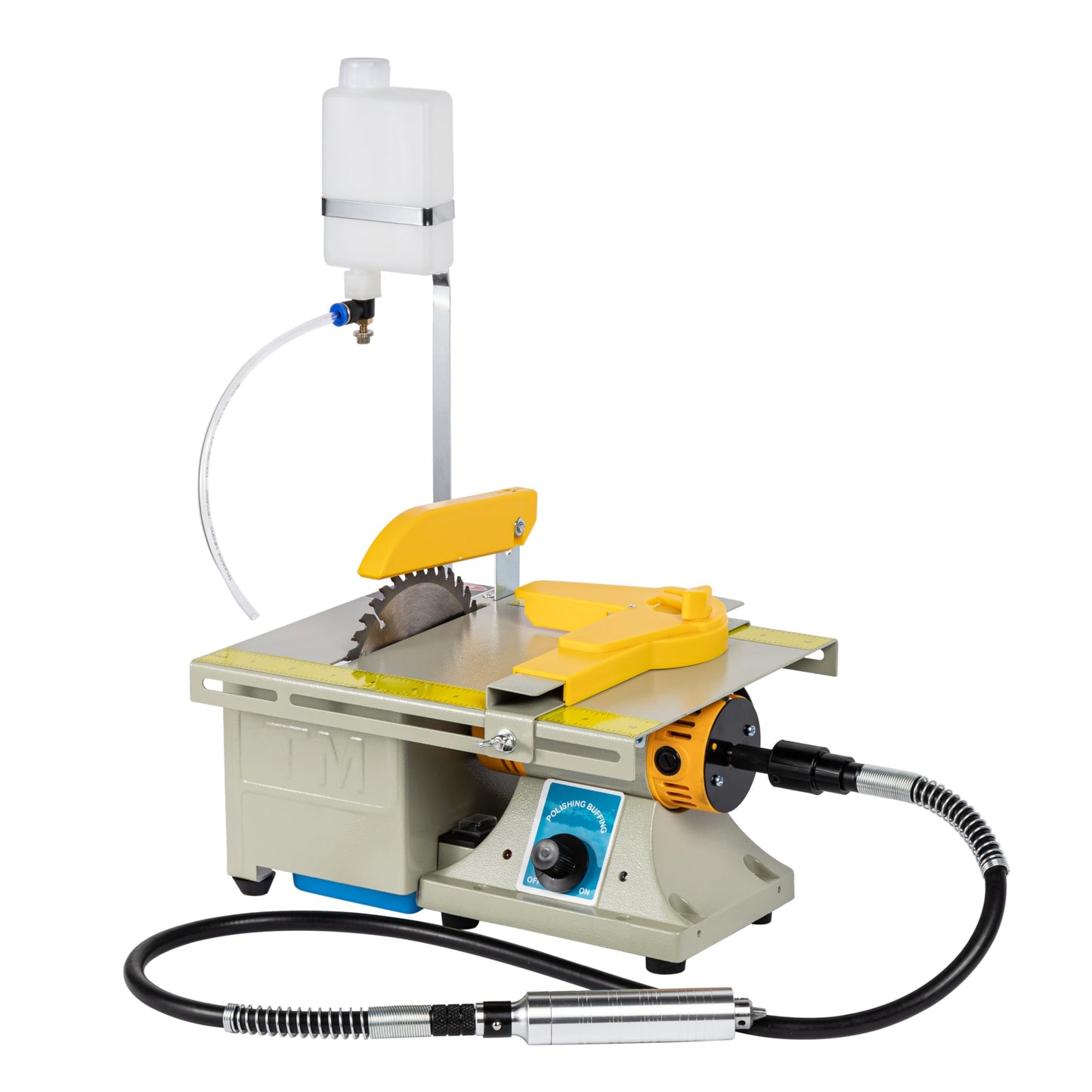 Upgrade Lapidary Saw, 110V Wet Saw for Stone Cutting, Mini Bench Table Saw, Precision Lapidary Equipment for Drilling Crafts, Left Benchtop