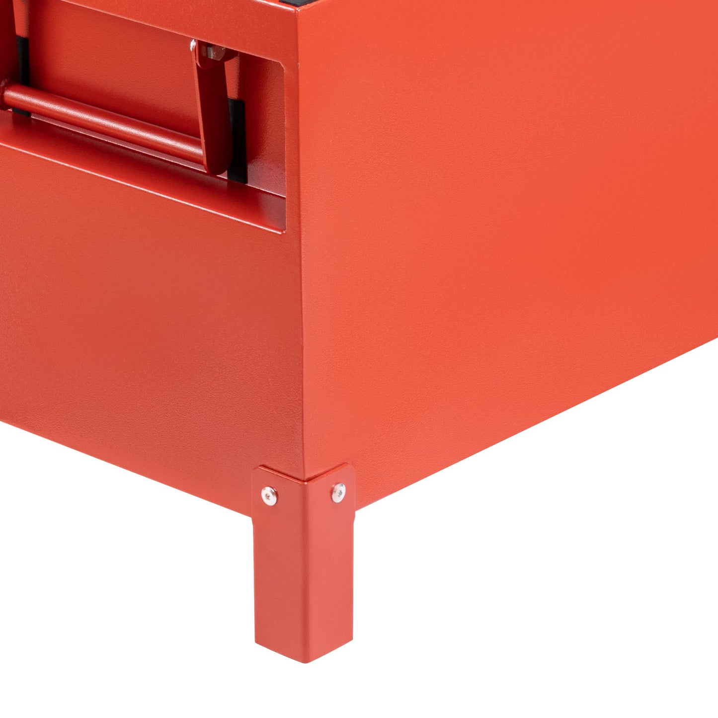 Garvee Steel Truck Bed Toolboxes 36'' Jobsite Storge Box Heavy Duty Steel Jobsite Tool Chest XXL Large Deck Truck Bed Box (36 Inch/Red)