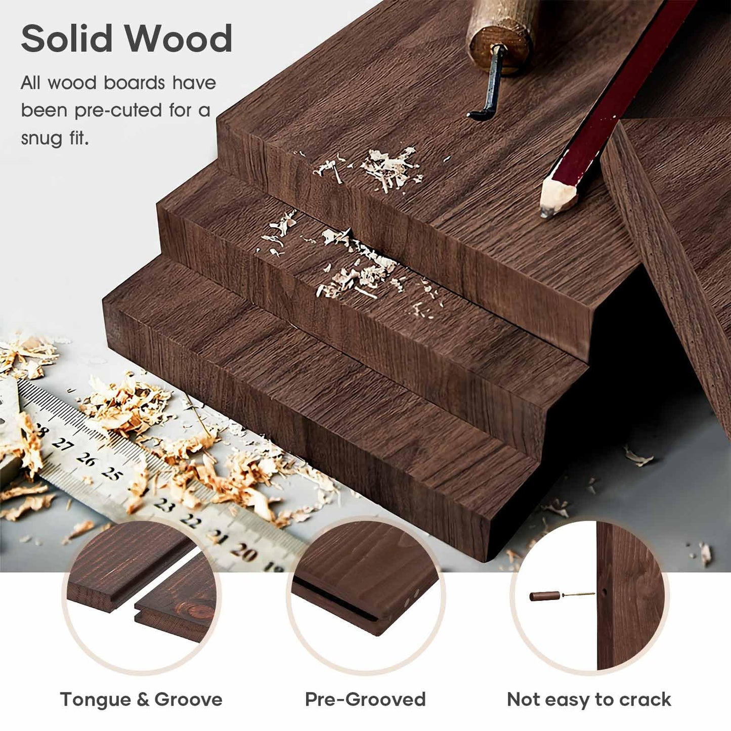 ROYMELO Double 48x96 inch Sliding Barn Wood Door Slab with 8ft Hardware Kit and Handle