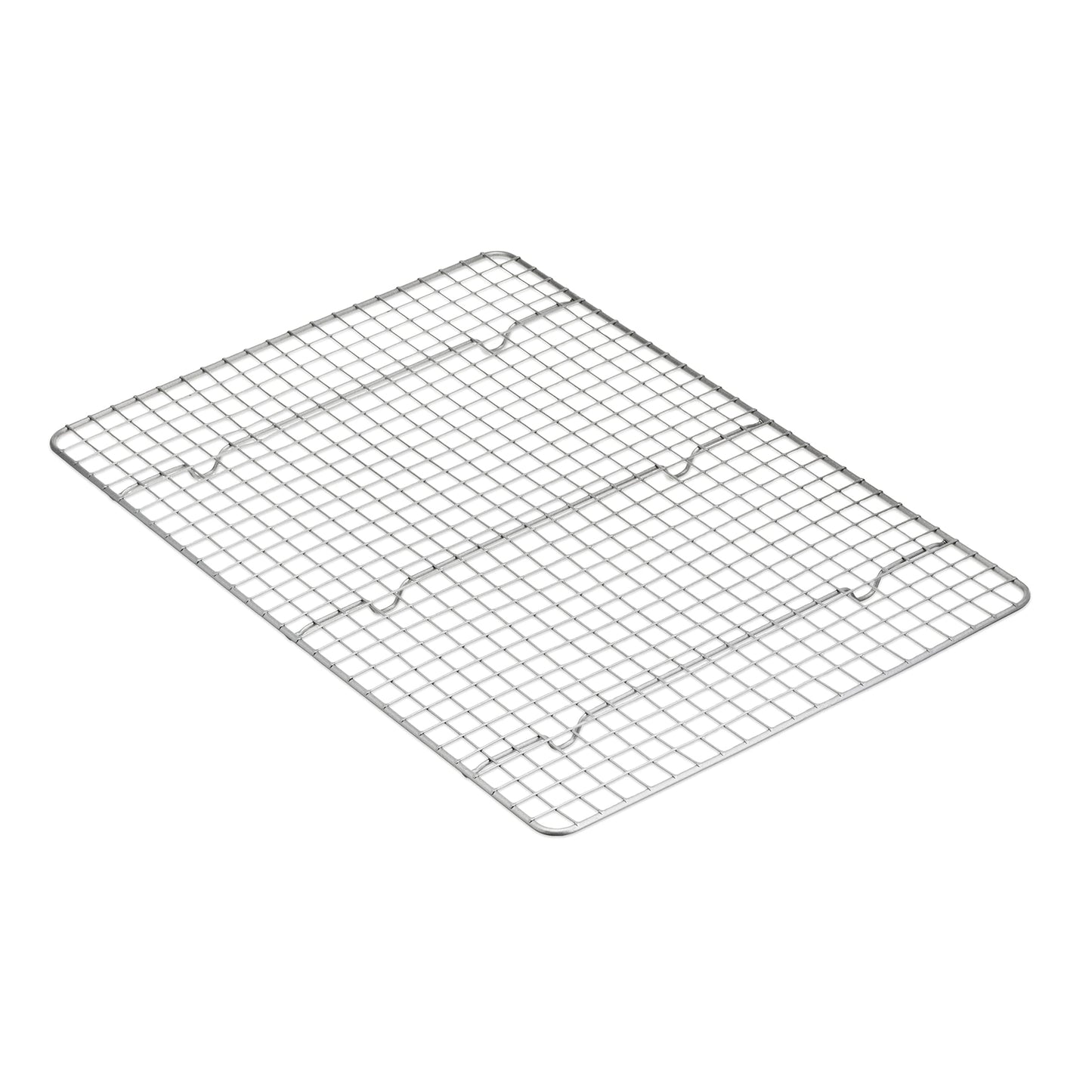 Amazon Basics Ceramic Nonstick Baking Sheets & Cooling Rack Set, Dishwasher Safe, Oven Safe, Half Sheet Size, Gray, 2-Pack