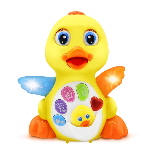 Stone and Clark Easter Dancing Duck w/Lights and Music – Toddler Learning & Crawling Baby Toys – Baby Musical and Light up Toys for 1 Year Old Boy & Girl