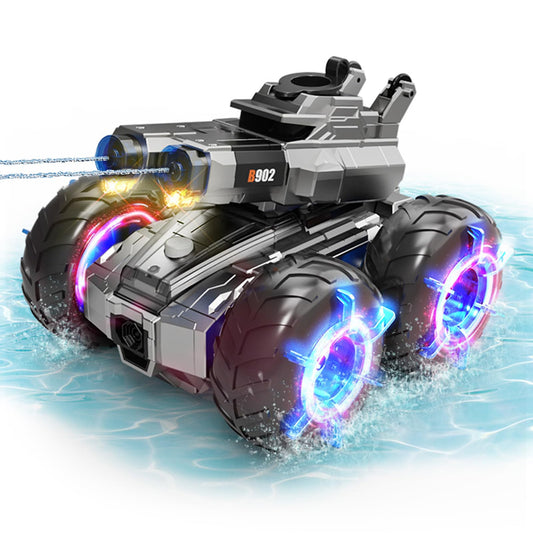 Amphibious Remote Control Car with Water Gun,Waterproof Monster Truck Rc Boat Water Tank Swimming Pool Toys,Gesture Sensing RC Stunt Cars,Birthday Gifts for Boys Girls Teens 8 9 10 11 12 13+ yrs