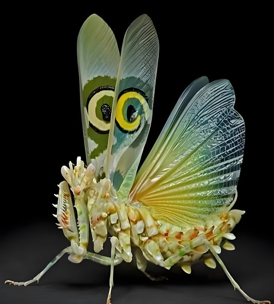Giant Devil's Flower Mantis Eggs (1 Eggshell) – Equipped with a Transparent Window Pocket to Observe The Hatching Process, Each Ootheca can Produce up to 50 Baby mantises