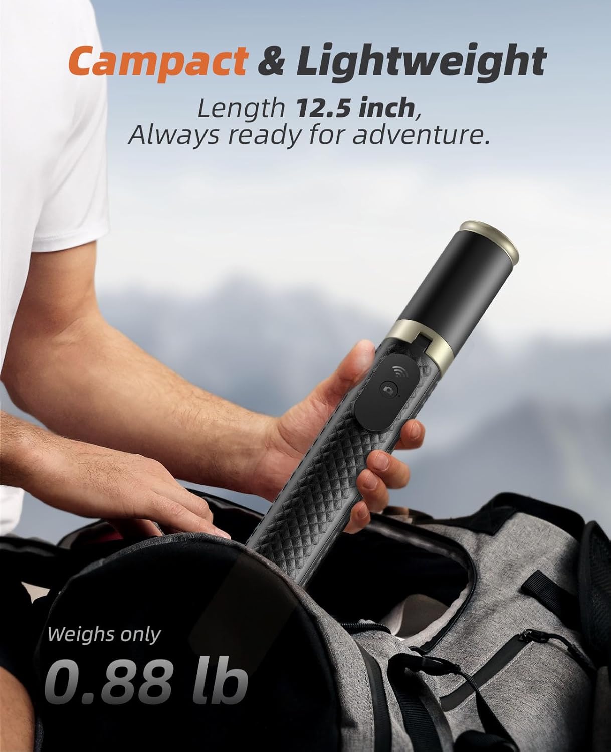 Vimose 62" Phone Tripod & Selfie Stick with Remote, Portable, Lightweight for Video Recording Vlog, Extendable Travel