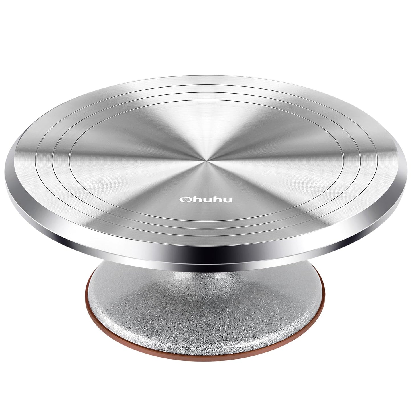 Ohuhu Cake Stand, Aluminium 12''Cake Turntable Decorating Bakery Supplies - BPA-Free Frosting Spinner Rotating Revolving Lazy Susan Perfect Mothers Day Gifts