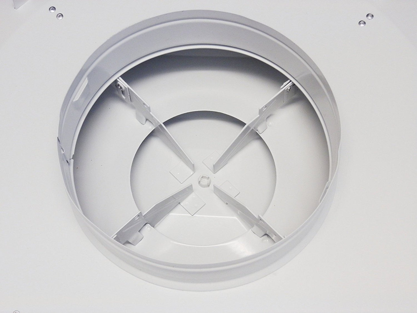 Drop Ceiling HVAC Supply Grille - for T-Bar Lay-in - 3 Coned - 24" x 24" - for 6" Vent Connection - Black