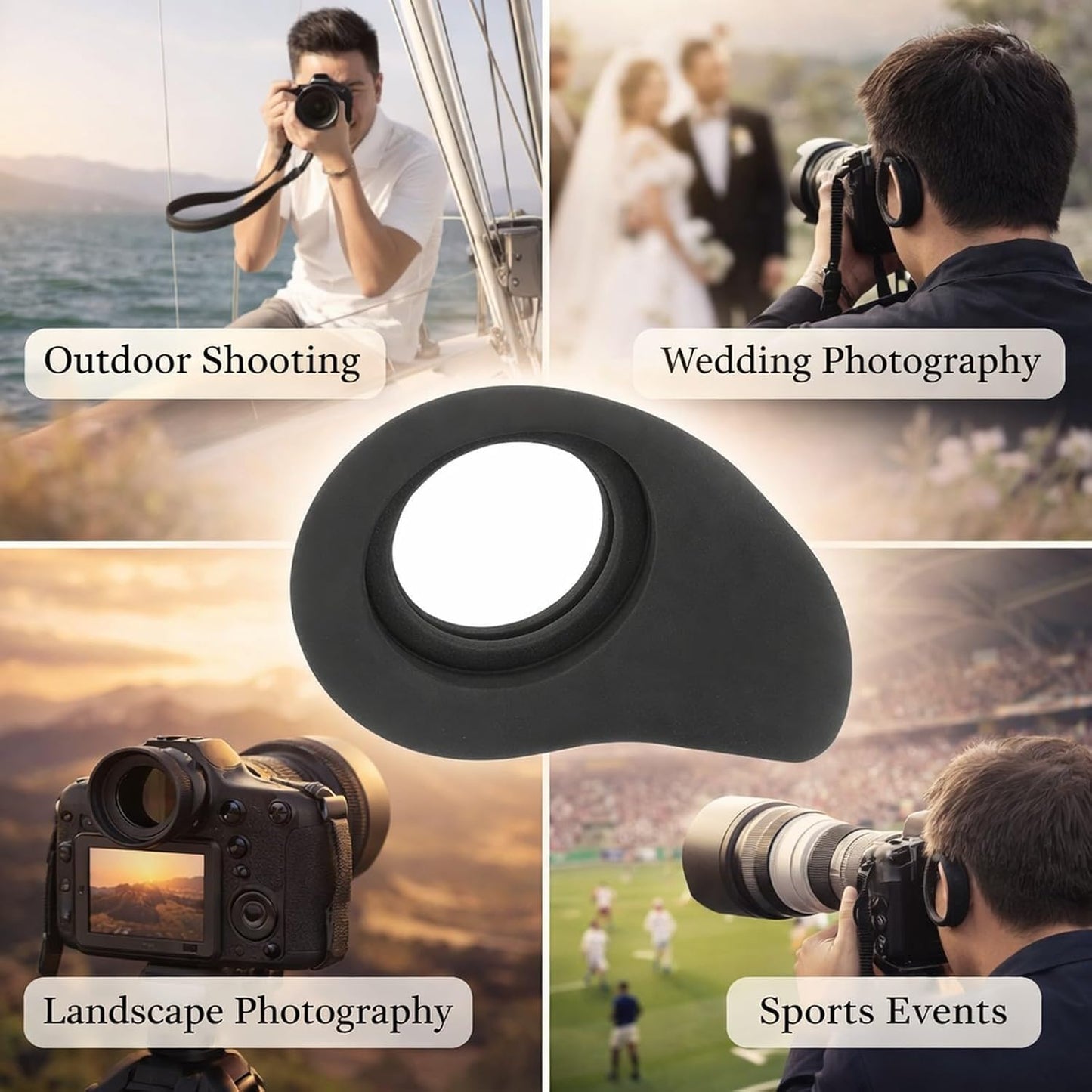 SD1000 MC1500 MC2500, Camera Viewfinder Eyecup Rubber Eyepiece for Durable and Comfortable - Wear Material, Easy