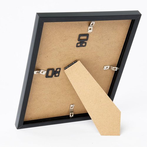 JCJMY 4x5 Black Picture Frame - Versatile Wall or Tabletop Display with Shatter-Resistant Plexiglass