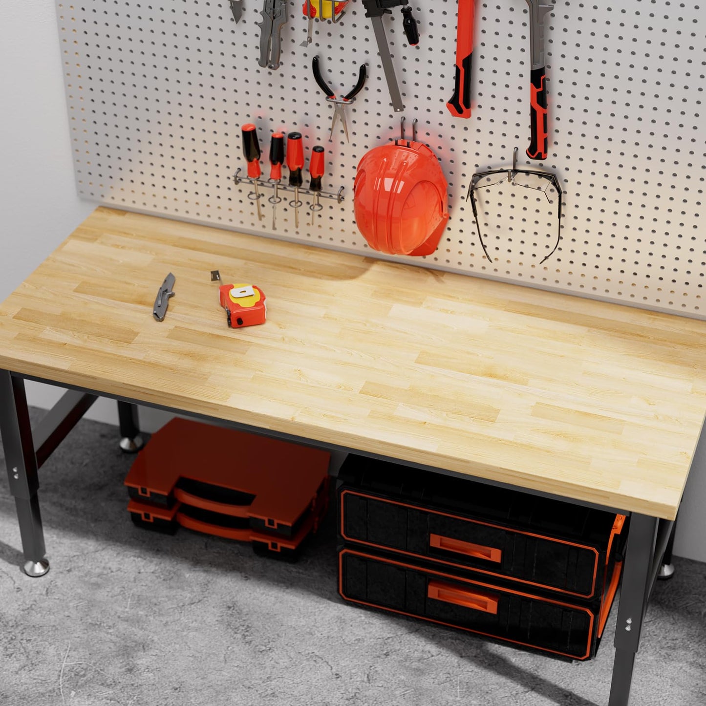 Solid Wood Butcher Block Countertop - 5ft Unfinished Birch Slab Counter Top Wooden Table Desk Top for DIY Kitchen Island, Workbench, Washer Dryer, Coffee Bar Table，60"x25"x1.5"