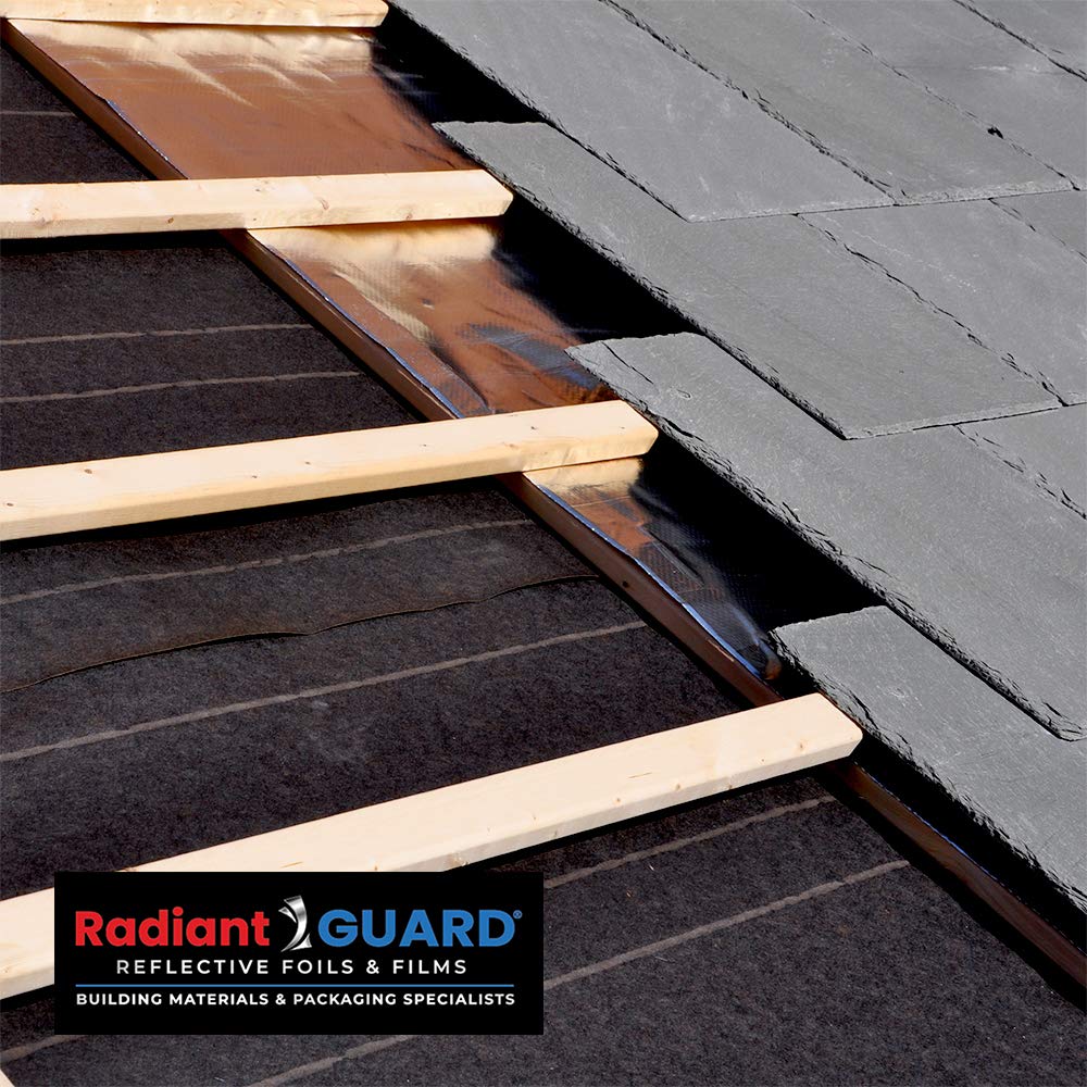Radiant Barrier Attic Insulation 542 sq ft Xtreme Heavy Duty Reflective Foil Insulation, 26-inch by 125-feet Perforated Breathable Double Reflective Aluminum House Wrap Thermal Roll